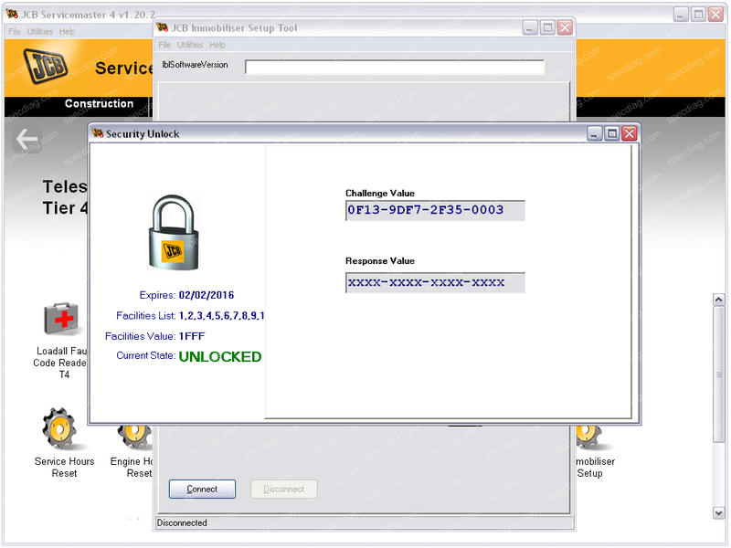 JCB SECURITY UNLOCK KEY CALCULATOR v0.3