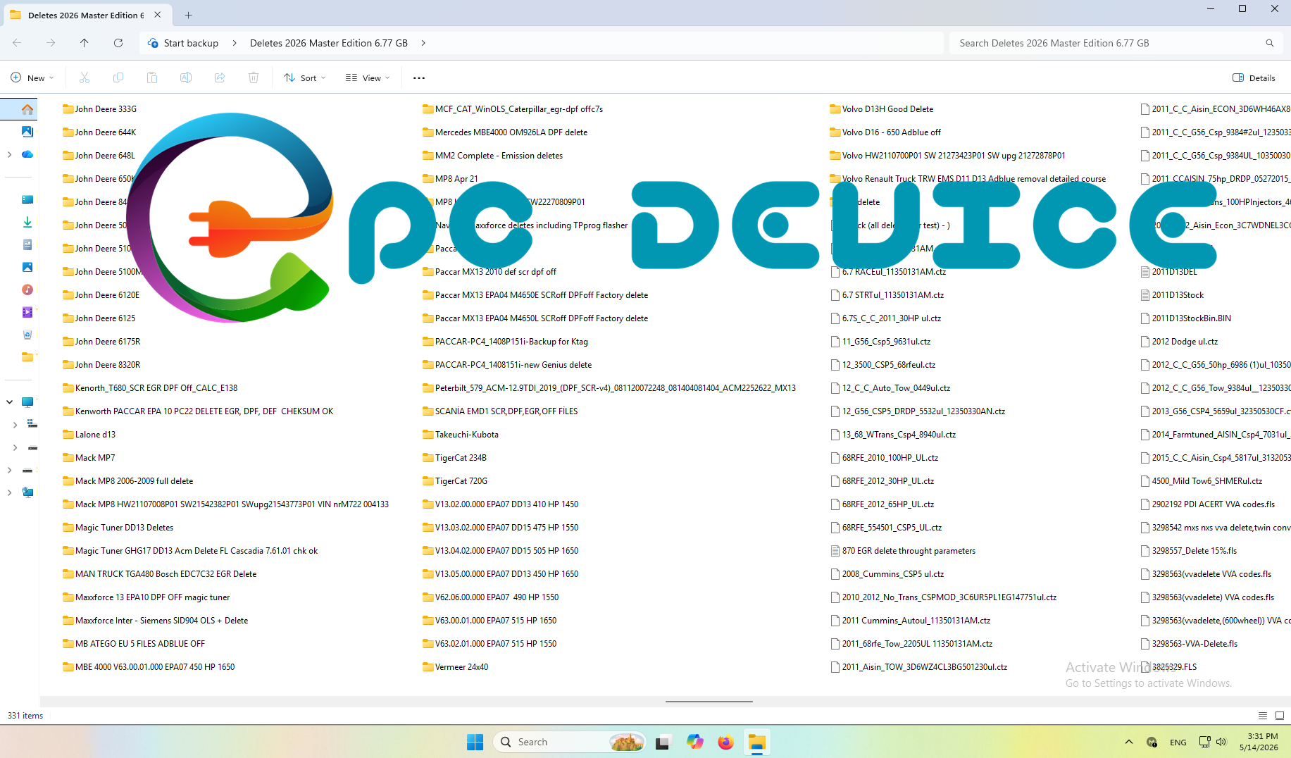Deletes Flash files edition 2026 Master package