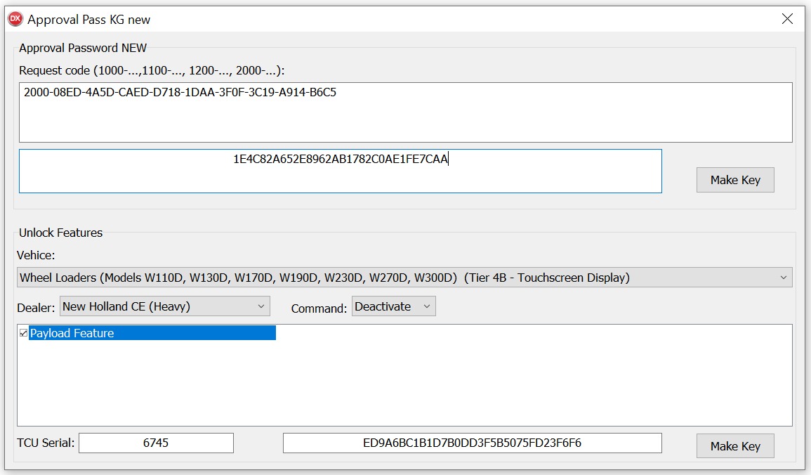 CNH APPROVAL PASSWORD GENERATOR  V3