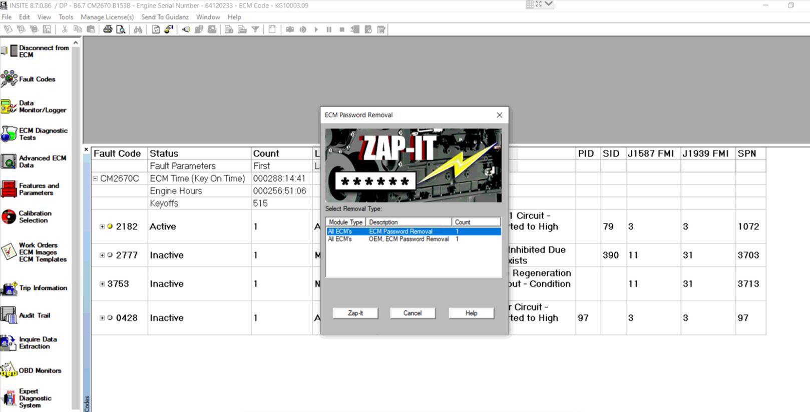 Insite 8.9.2/8.7 for Cummings Engine Calibration Online Download