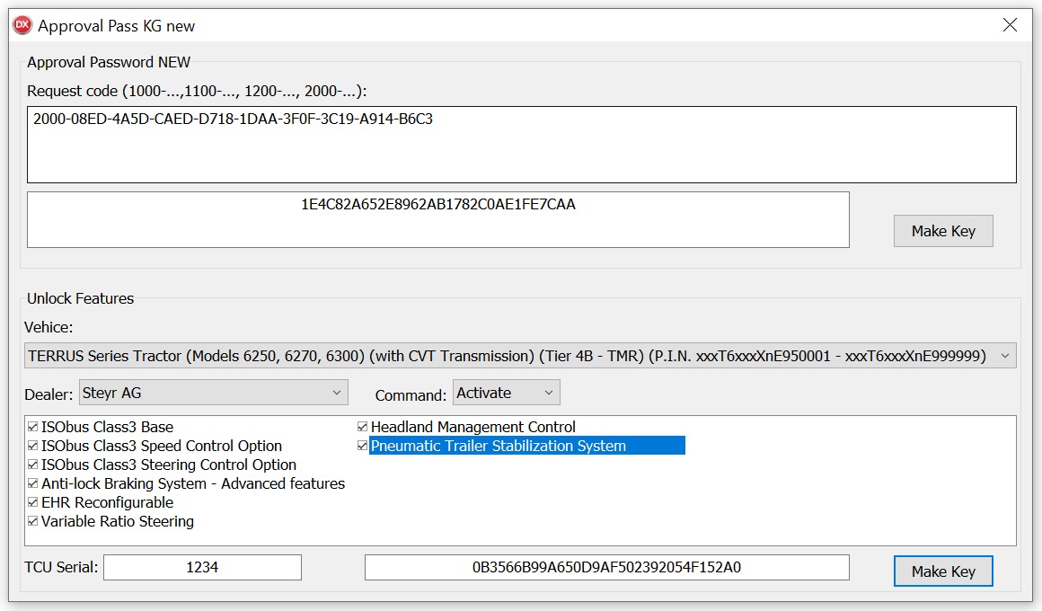 CNH APPROVAL PASSWORD GENERATOR  V3