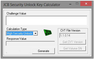 JCB SECURITY UNLOCK KEY CALCULATOR v0.3